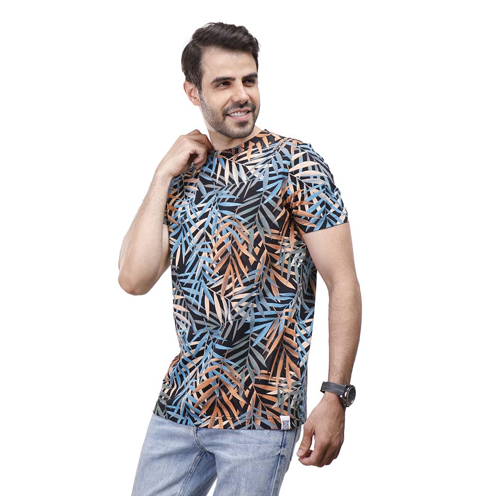 كوب - تيشيرت كاجوال للرجال، أسود، 2XL1000379