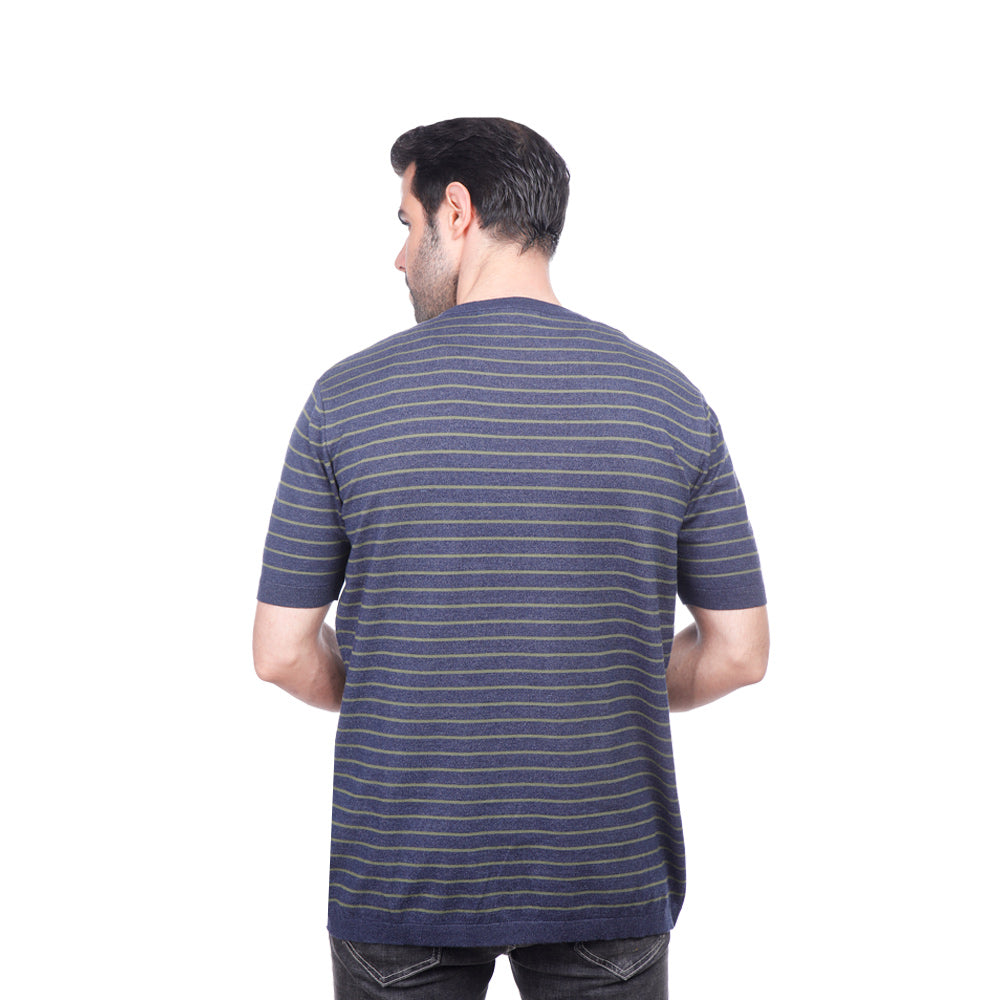 Coup Men Woven T-Shirt With Round Neck