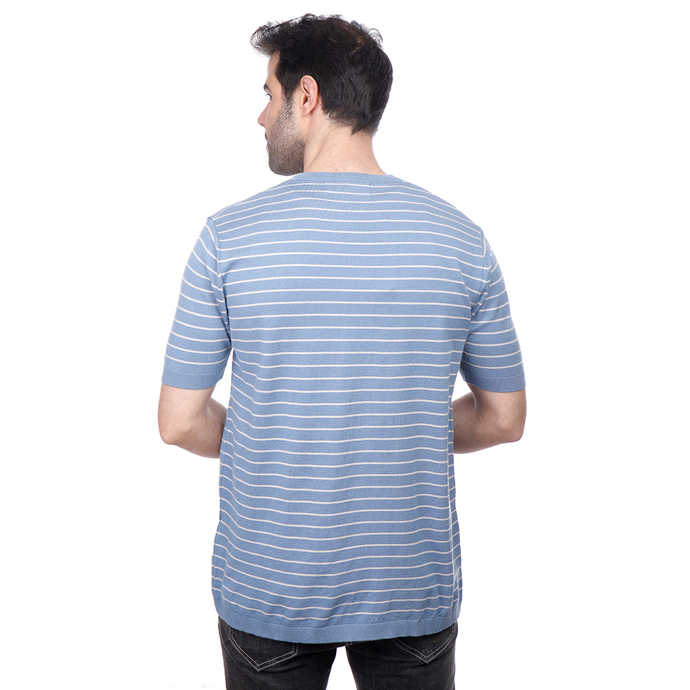 Coup Men Woven T-Shirt With Round Neck