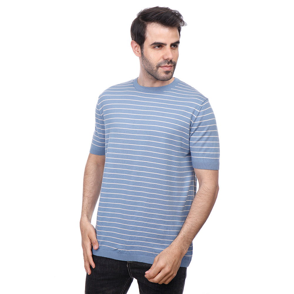 Coup Men Woven T-Shirt With Round Neck