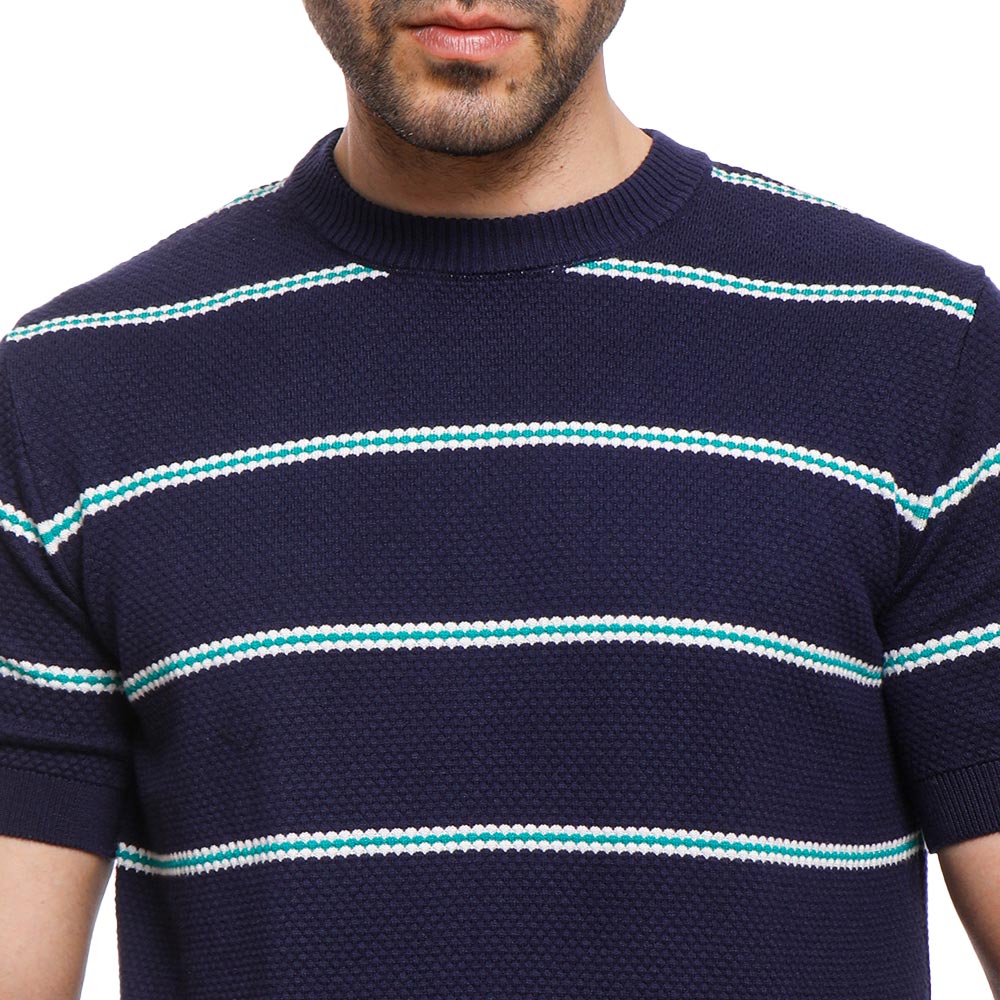 Coup Men Woven T-Shirt With Round Neck