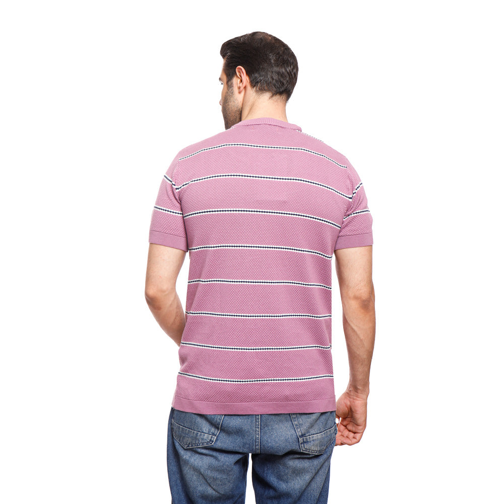 Coup Men Woven T-Shirt With Round Neck