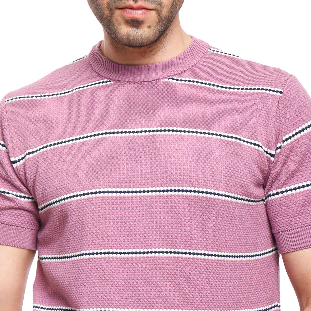 Coup Men Woven T-Shirt With Round Neck