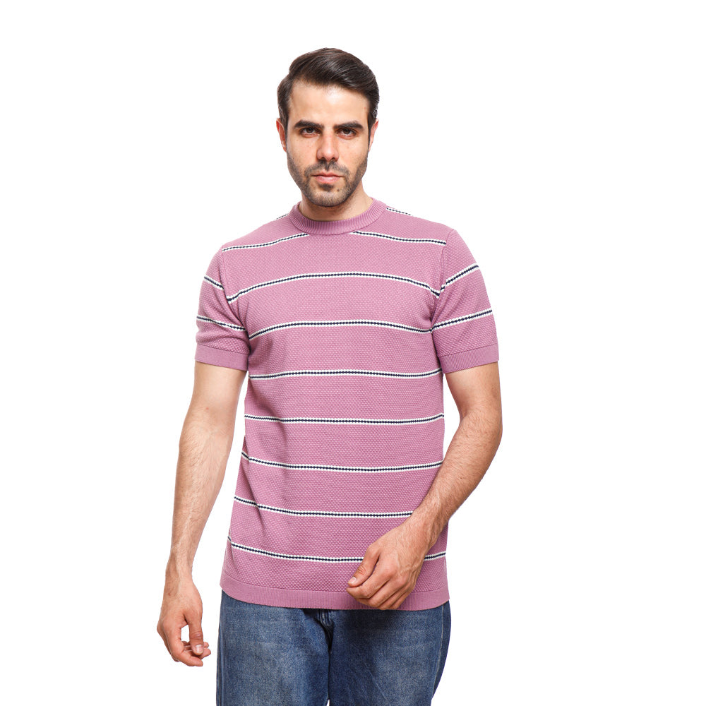 Coup Men Woven T-Shirt With Round Neck