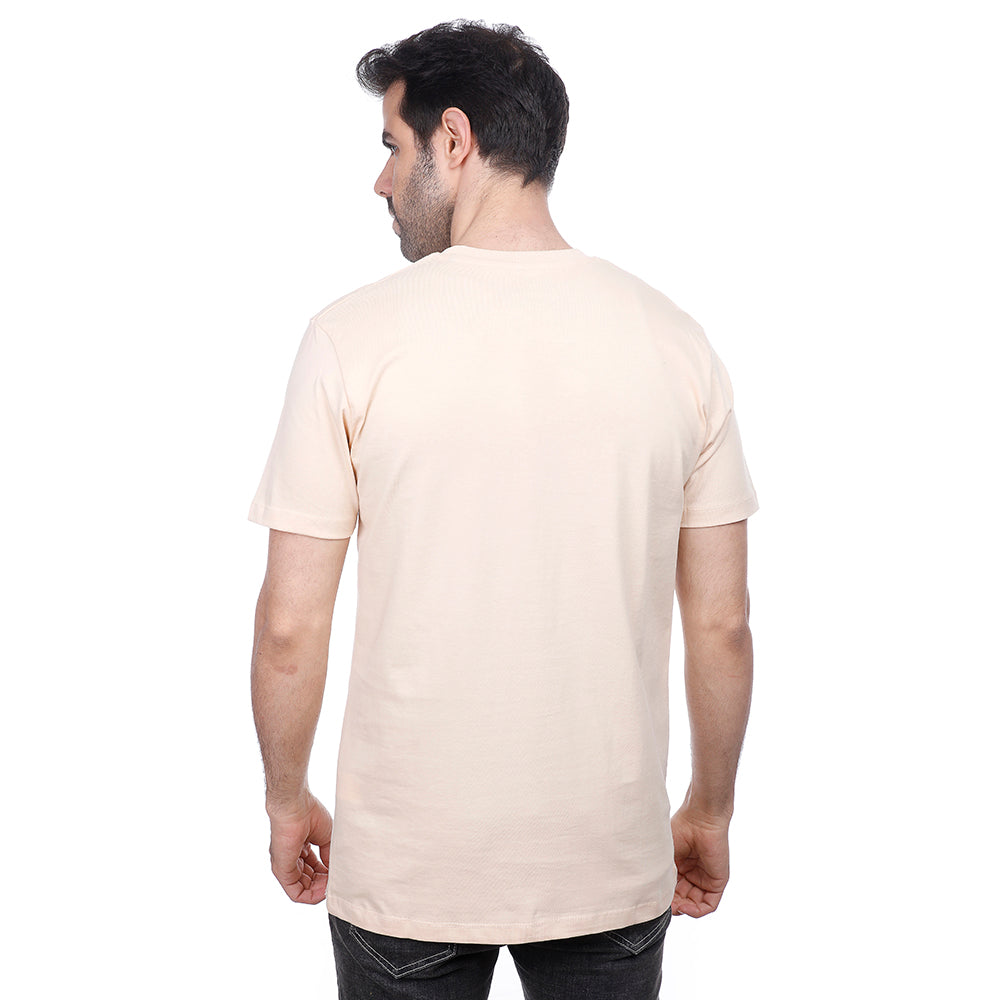 Coup Men Plain T-Shirt With Round Neck And Short Sleeves