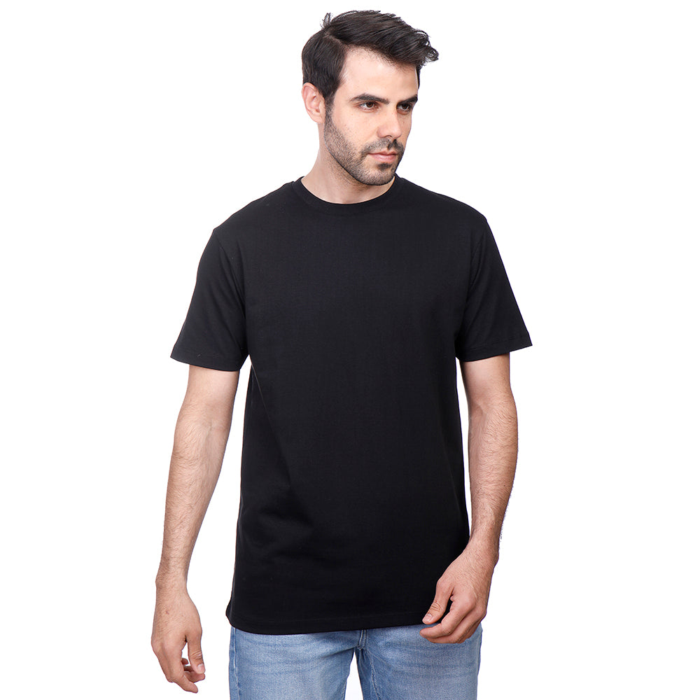 Coup Men Plain T-Shirt With Round Neck And Short Sleeves