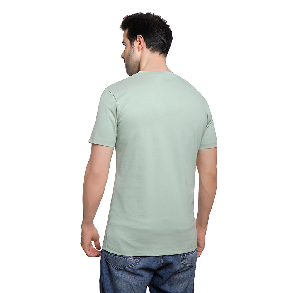 Coup Men Plain T-Shirt With Round Neck And Short Sleeves