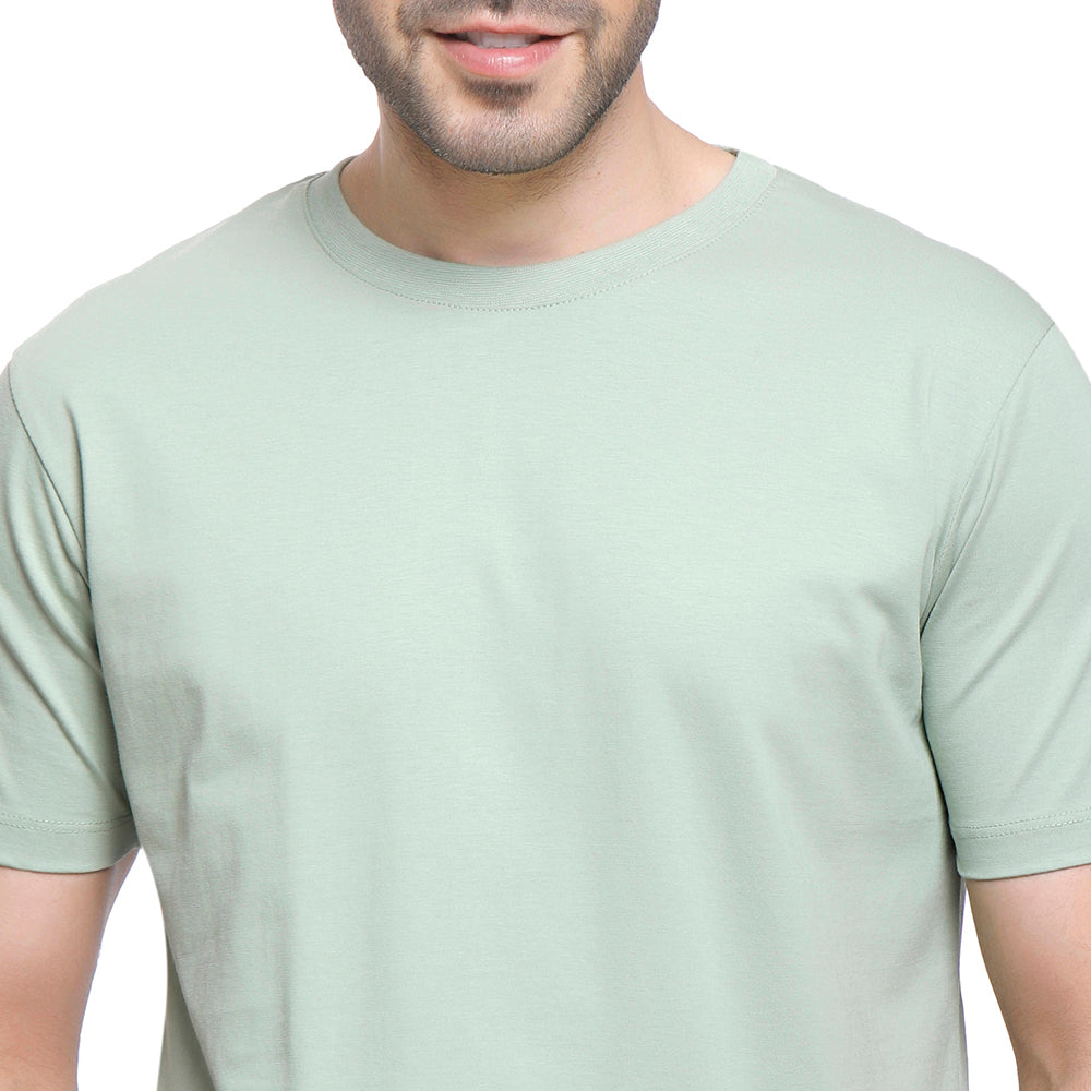 Coup Men Plain T-Shirt With Round Neck And Short Sleeves