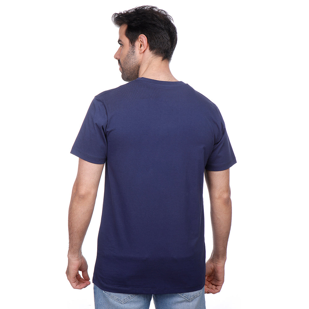 Coup Men Plain T-Shirt With Round Neck And Short Sleeves