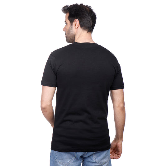 Coup Men Plain T-Shirt With V Neck And Short Sleeves