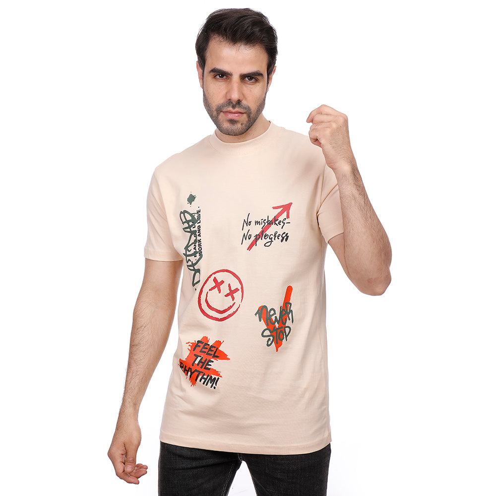 Coup Men Printed Single Jersey