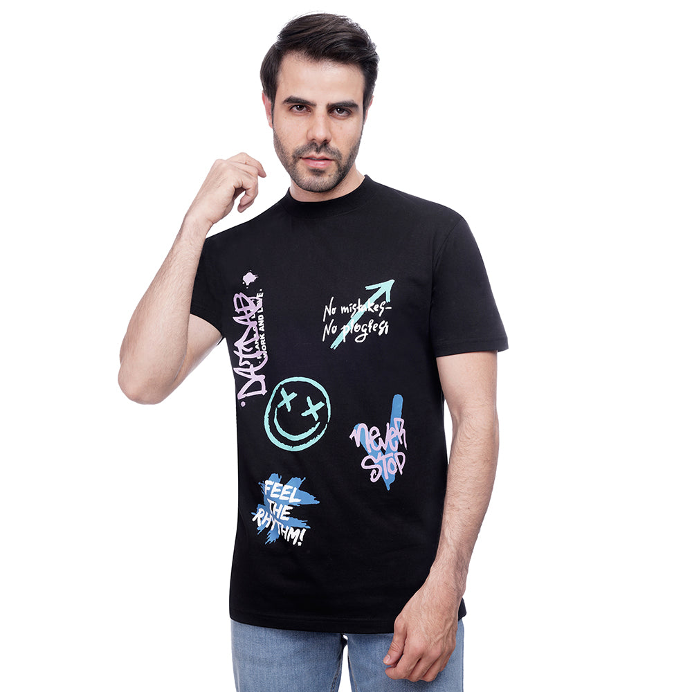 Coup Men Printed Single Jersey