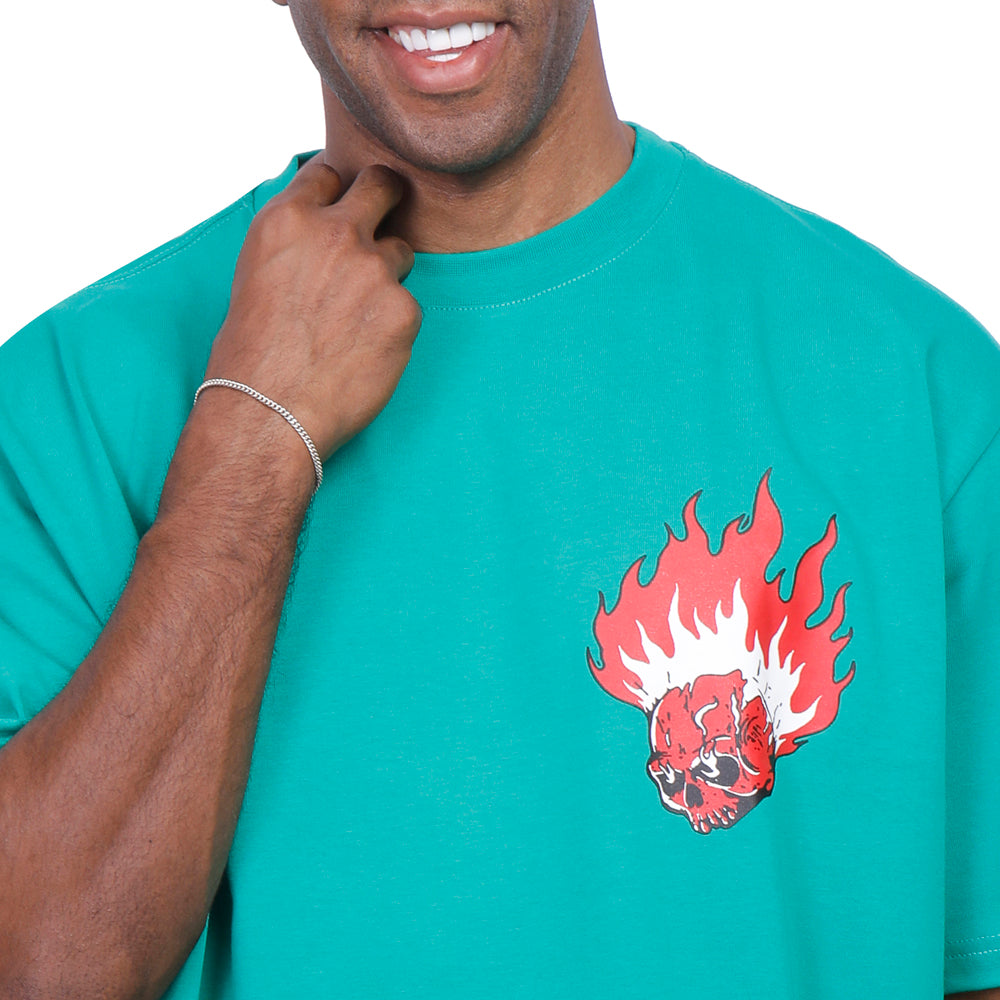 Coup Men Printed Boulevard T-Shirt 1000710 S - D.Green