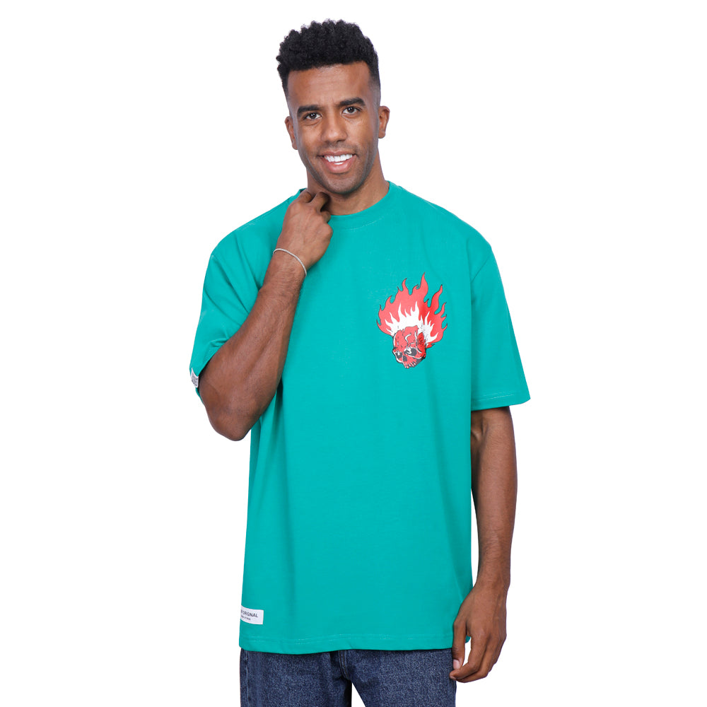 Coup Men Printed Boulevard T-Shirt 1000710 S - D.Green