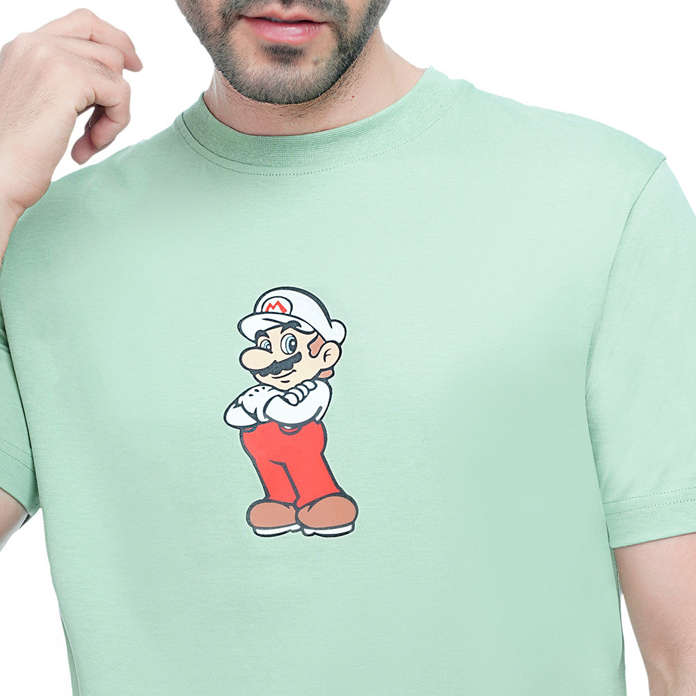 Coup Men Printed Baracola T-Shirt 1000734 S - Mint
