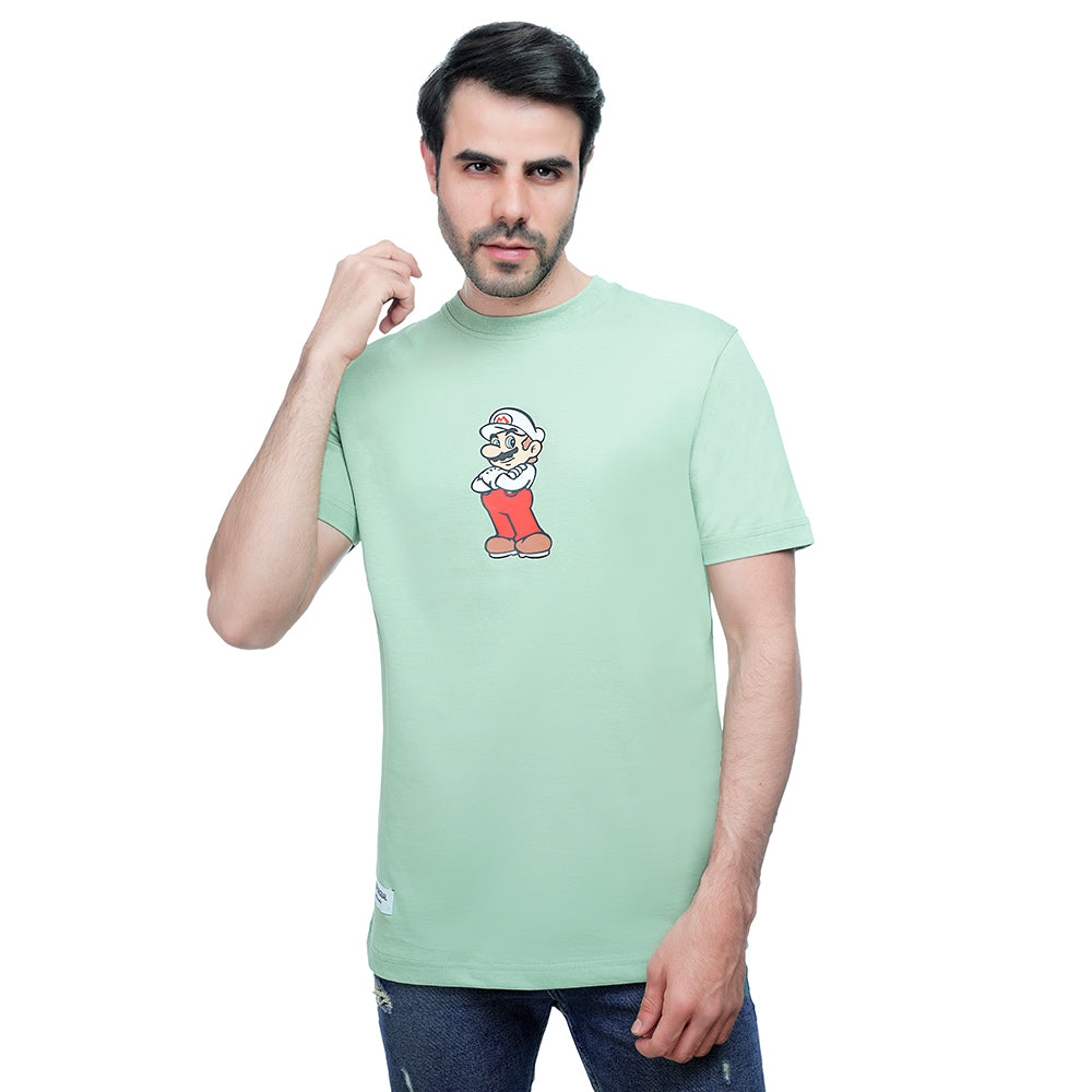 Coup Men Printed Baracola T-Shirt 1000734 S - Mint