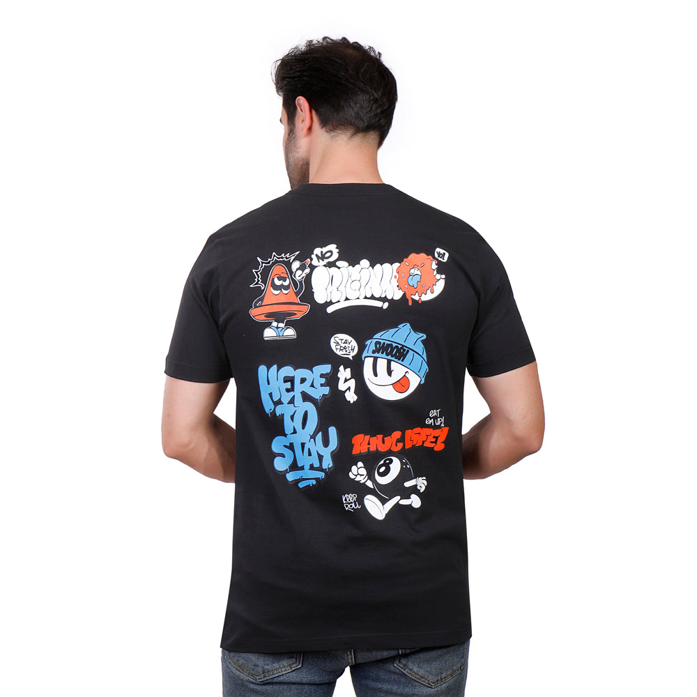 Coup Men Printed Baracola T-Shirt 1000737 S - L.Purple