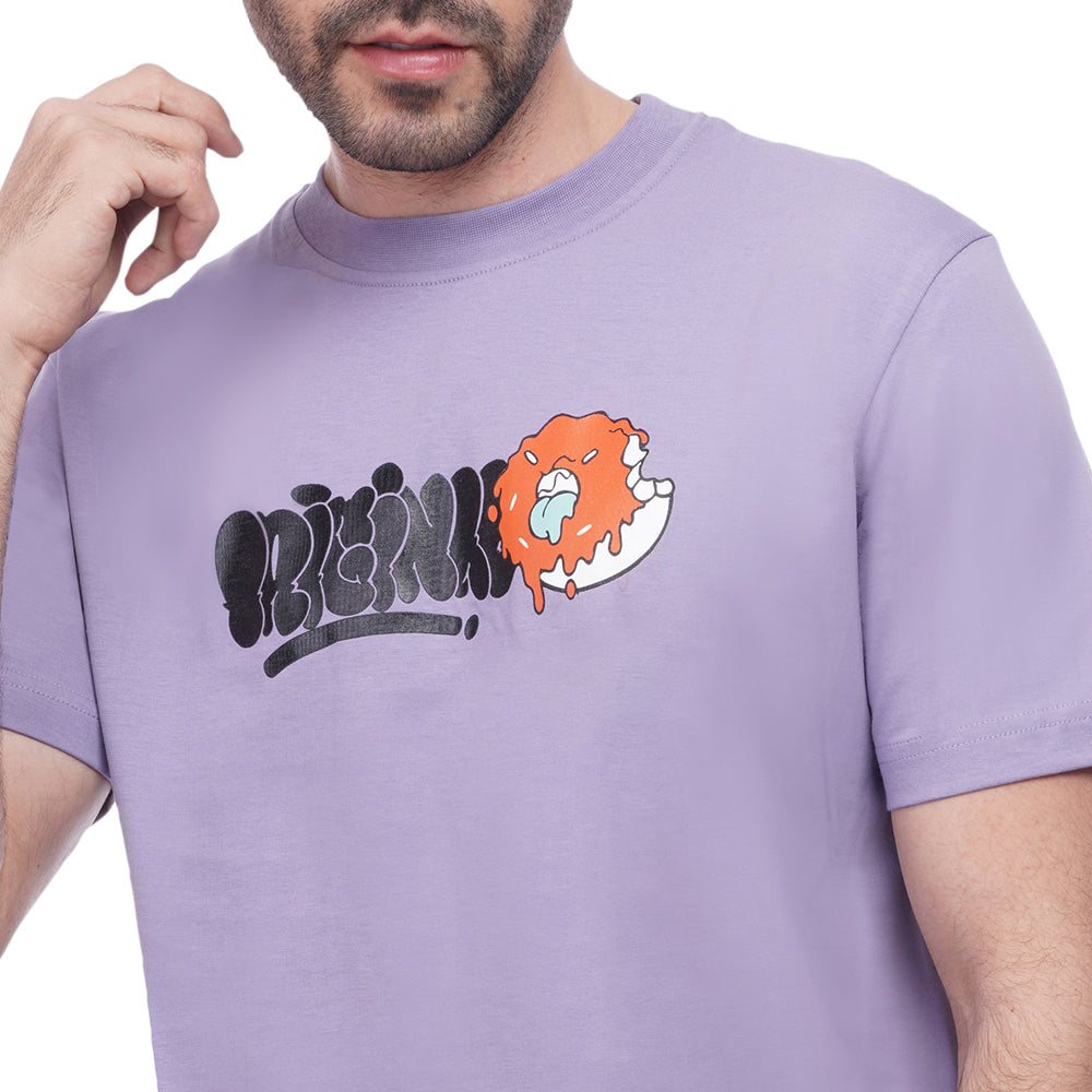 Coup Men Printed Baracola T-Shirt 1000737 S - L.Purple