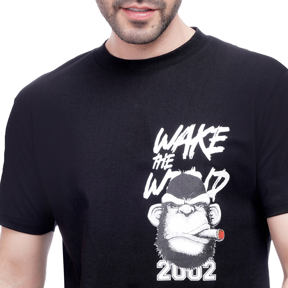 Coup Men Printed Single Jersey T-Shirt 1000748 S - Gray