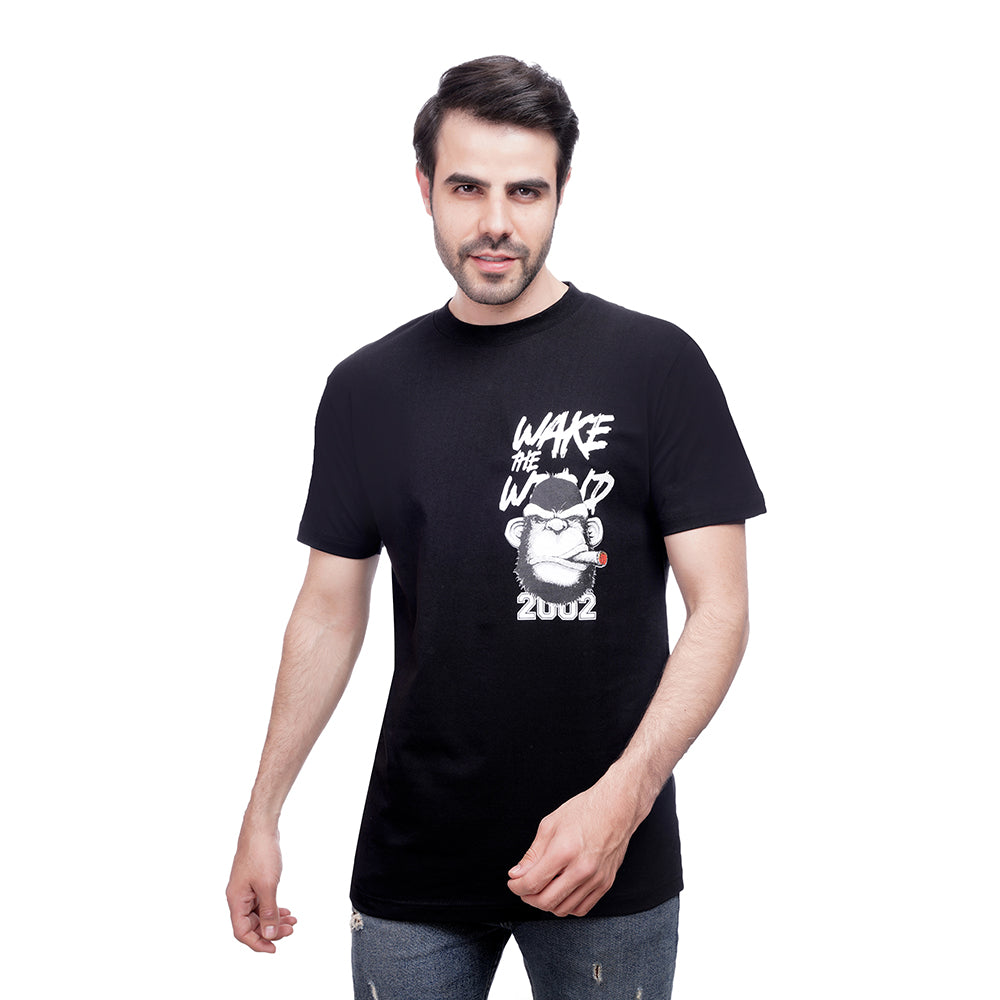 Coup Men Printed Single Jersey T-Shirt 1000748 S - Gray
