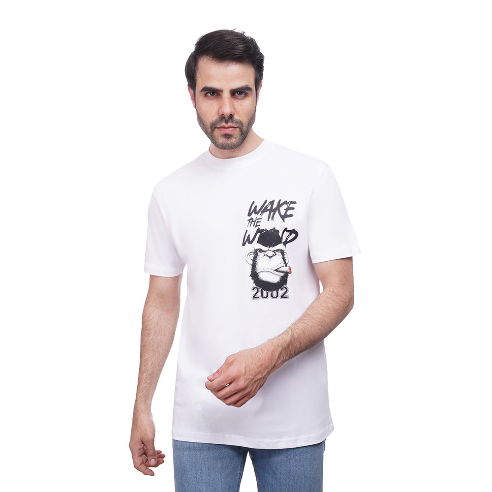 Coup Men Printed Single Jersey T-Shirt 1000748 S - Gray