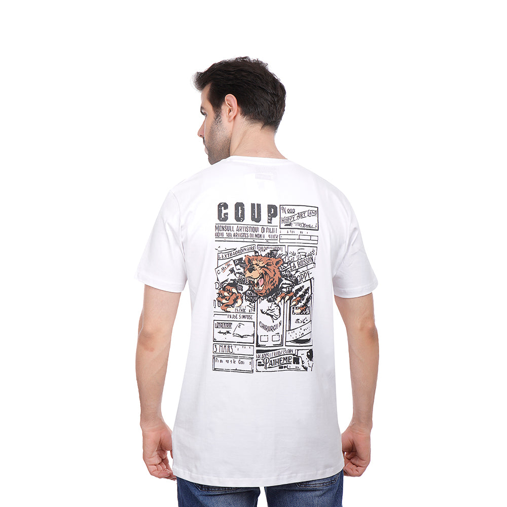Coup Men Printed Single Jersey 1000765 S - Black