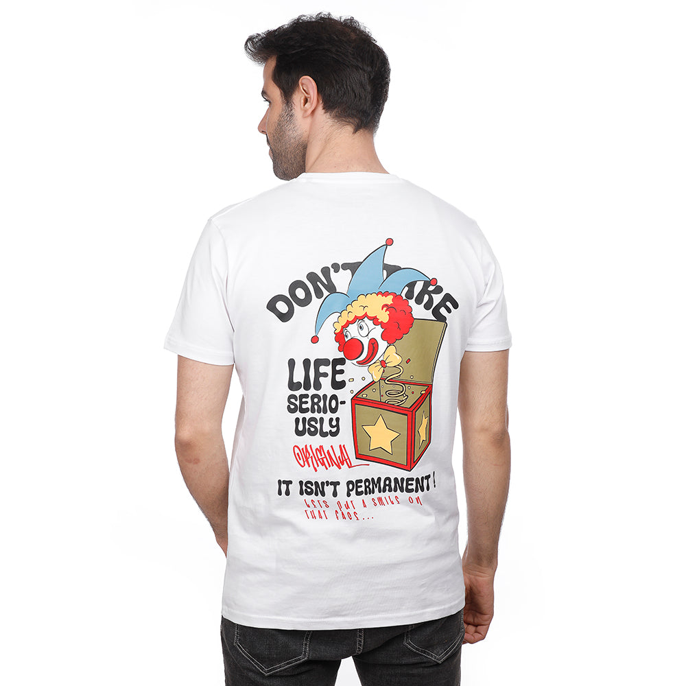 Coup Men Printed Single Jersey T-Shirt 1000836 3Xs - Mustard