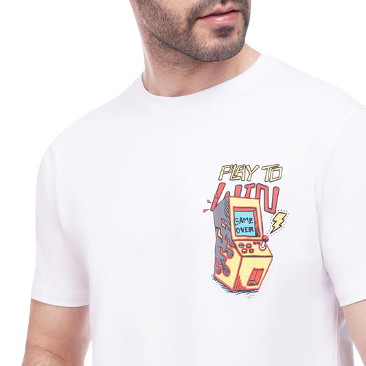 Coup Men Printed Single Jersey T-Shirt