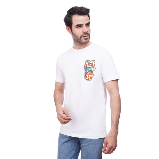 Coup Men Printed Single Jersey T-Shirt