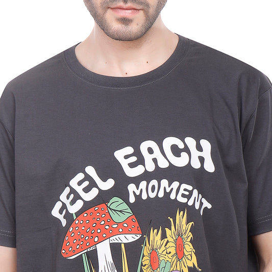 Coup Men Printed Single Jersey Loose Fit