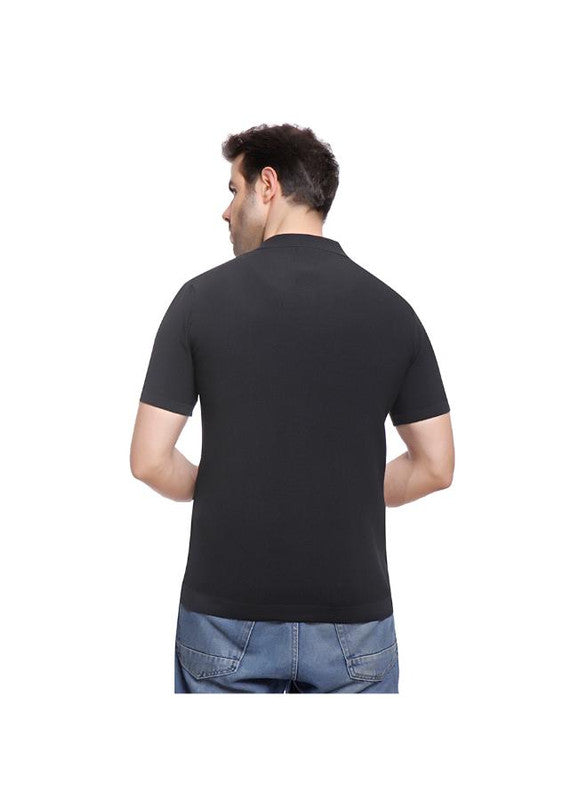 Coup Men Woven Polo-Shirt With Short Sleeves 1100223 S - Black