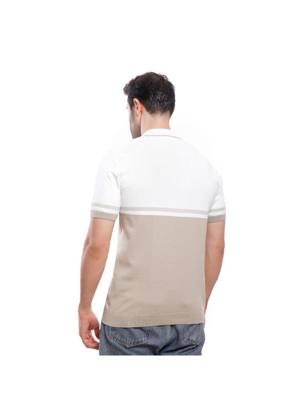 Coup Men Woven Polo-Shirt With Short Sleeves 1100228 S - White