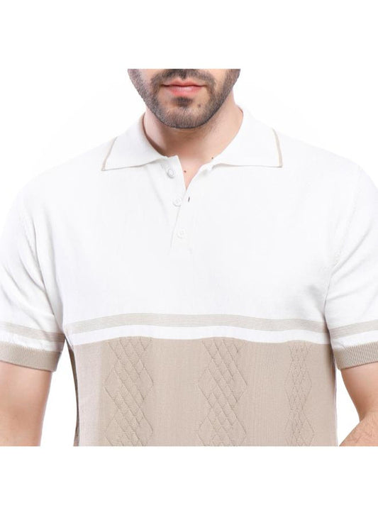 Coup Men Woven Polo-Shirt With Short Sleeves
