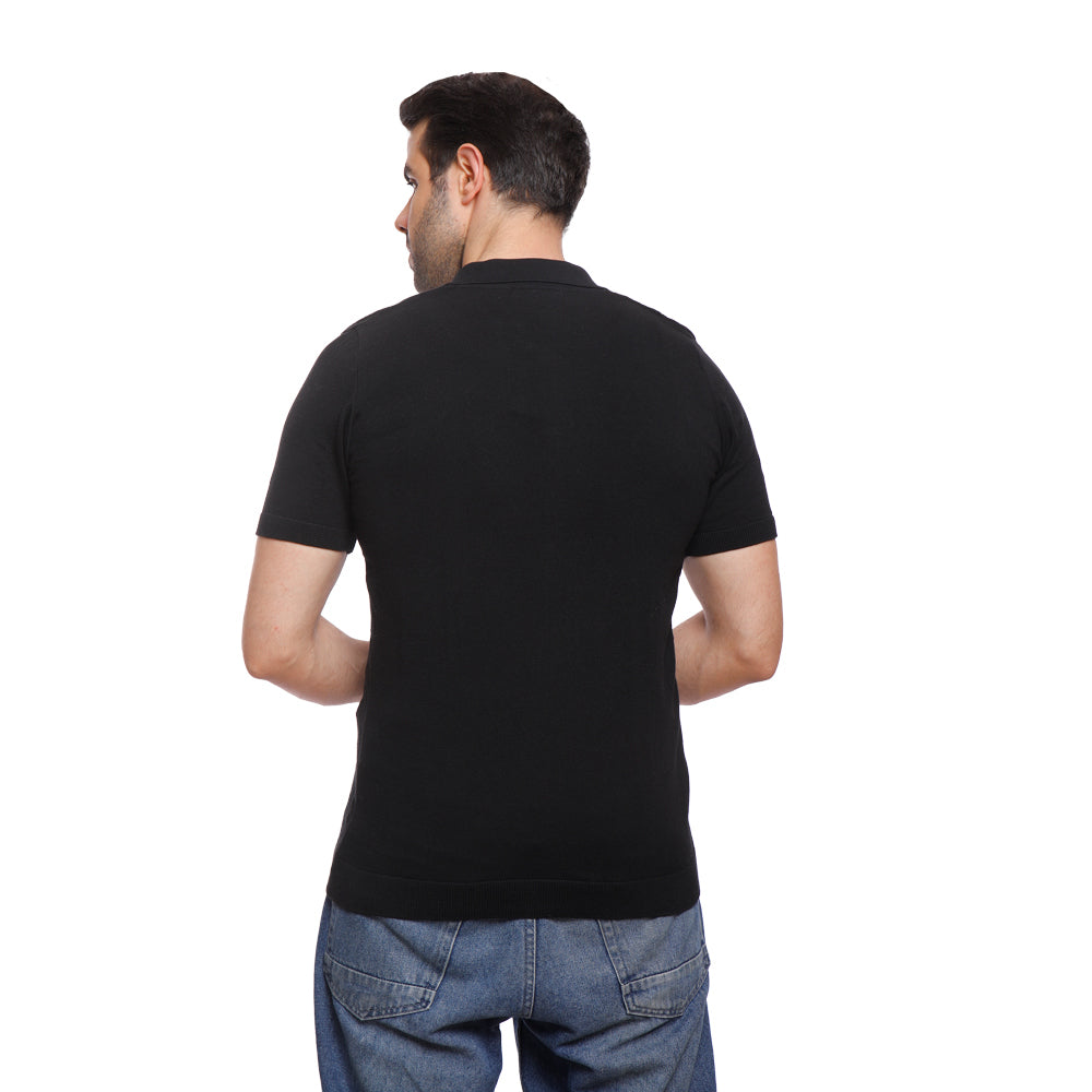 Coup Men Woven Poloshirt With Short Sleeves
