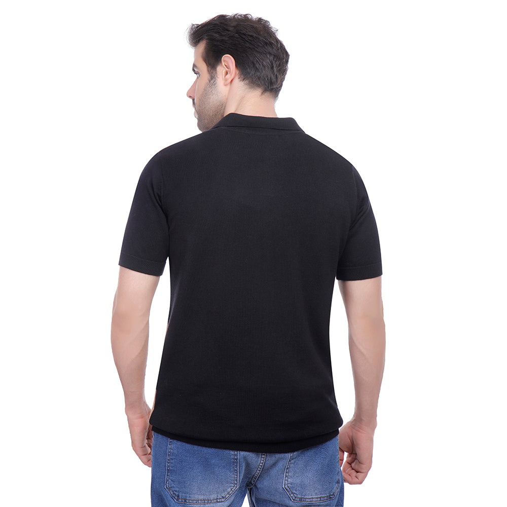 Coup Men Woven Poloshirt With Short Sleeves