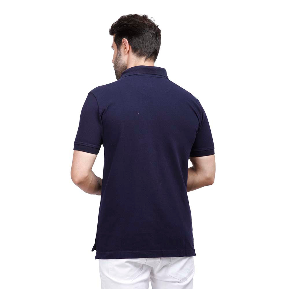 Coup Men Solid Poloshirt With Short Sleeves