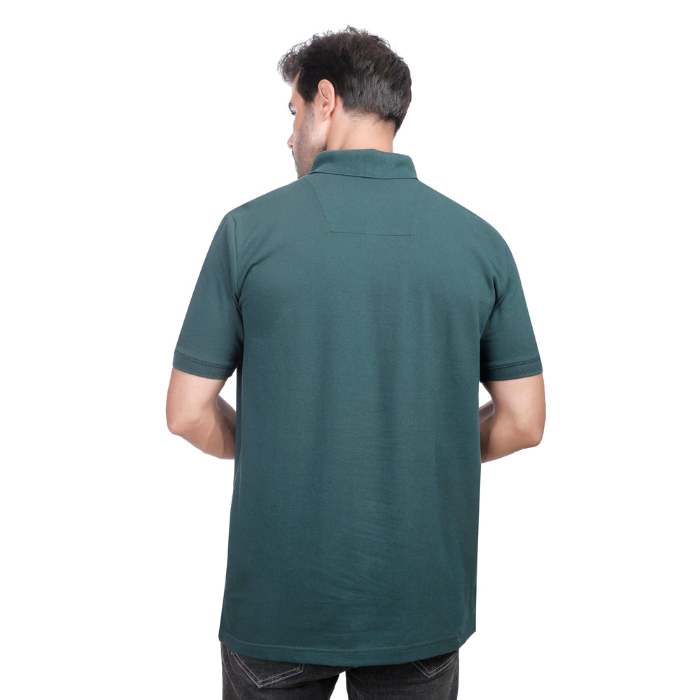 Coup Men Solid Poloshirt With Short Sleeves