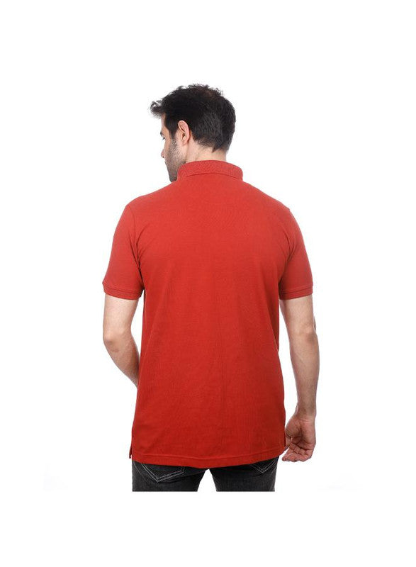 Coup Men Solid Polo-Shirt With Short Sleeves 1100238 2XL - Oxide