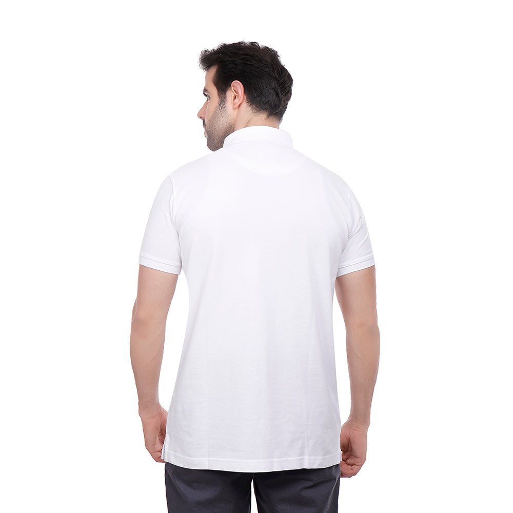 Coup Men Solid Poloshirt With Short Sleeves