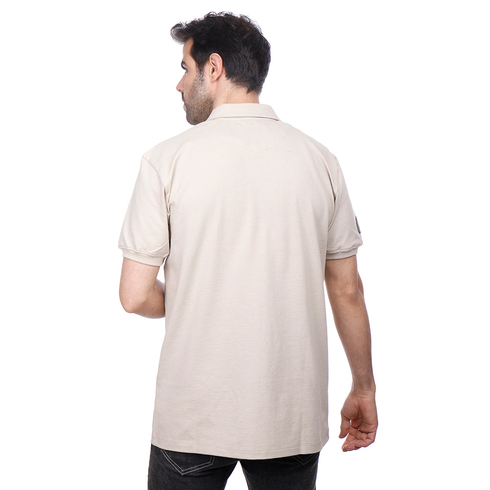 Coup Men Solid Poloshirt With Short Sleeves