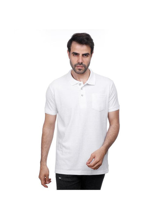 Coup Men Solid Polo-Shirt With Short Sleeves