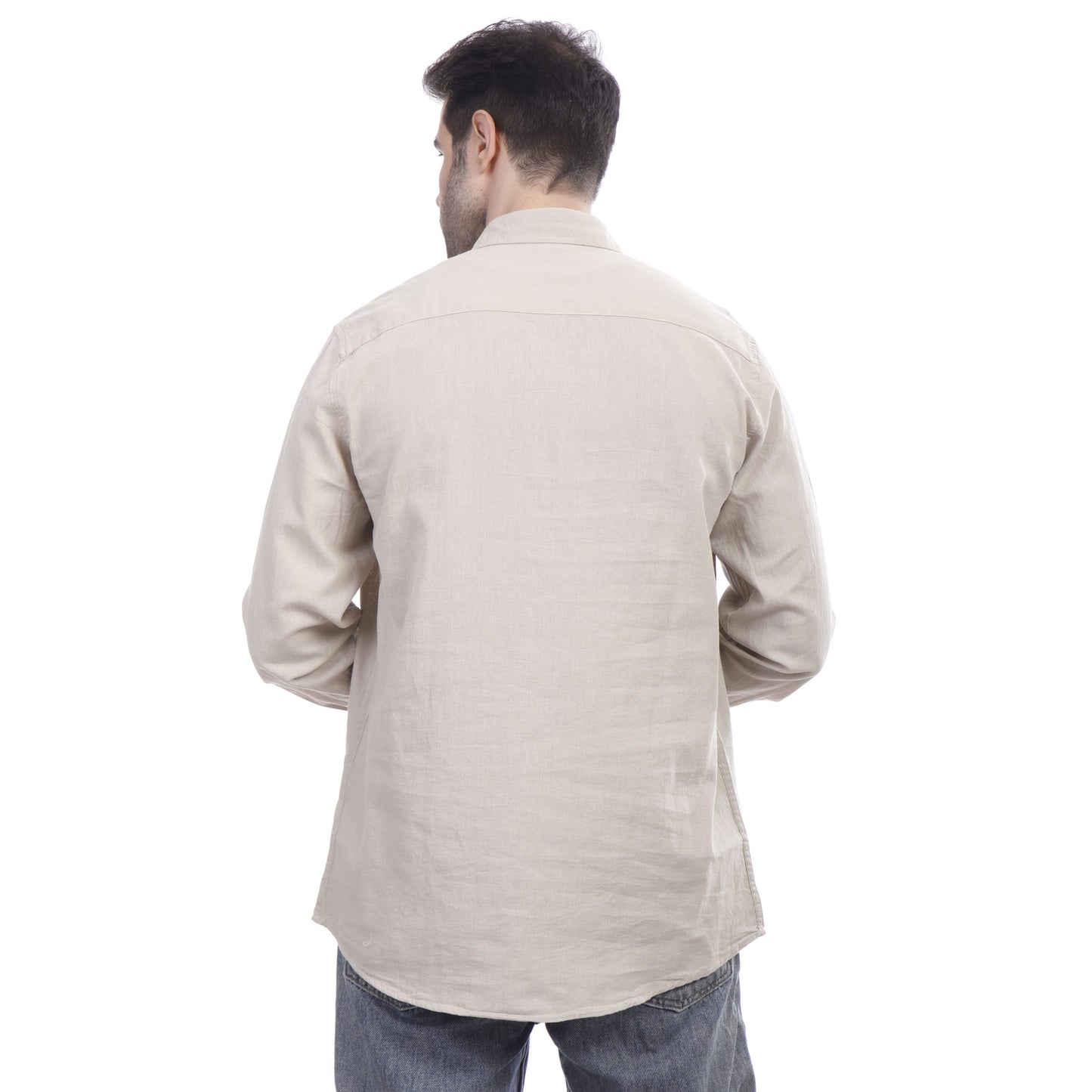 Coup Men Linen Shirt With Long Sleeves