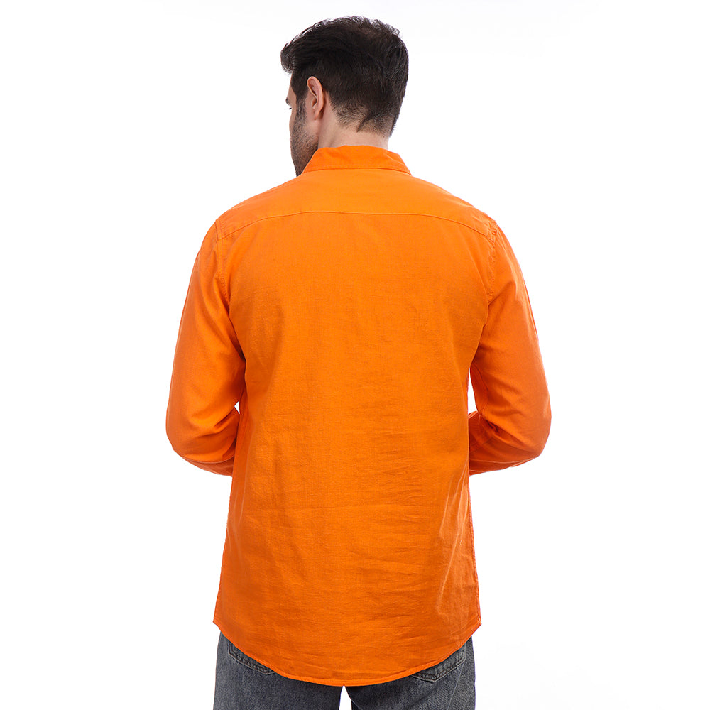 Coup Men Linen Shirt With Long Sleeves