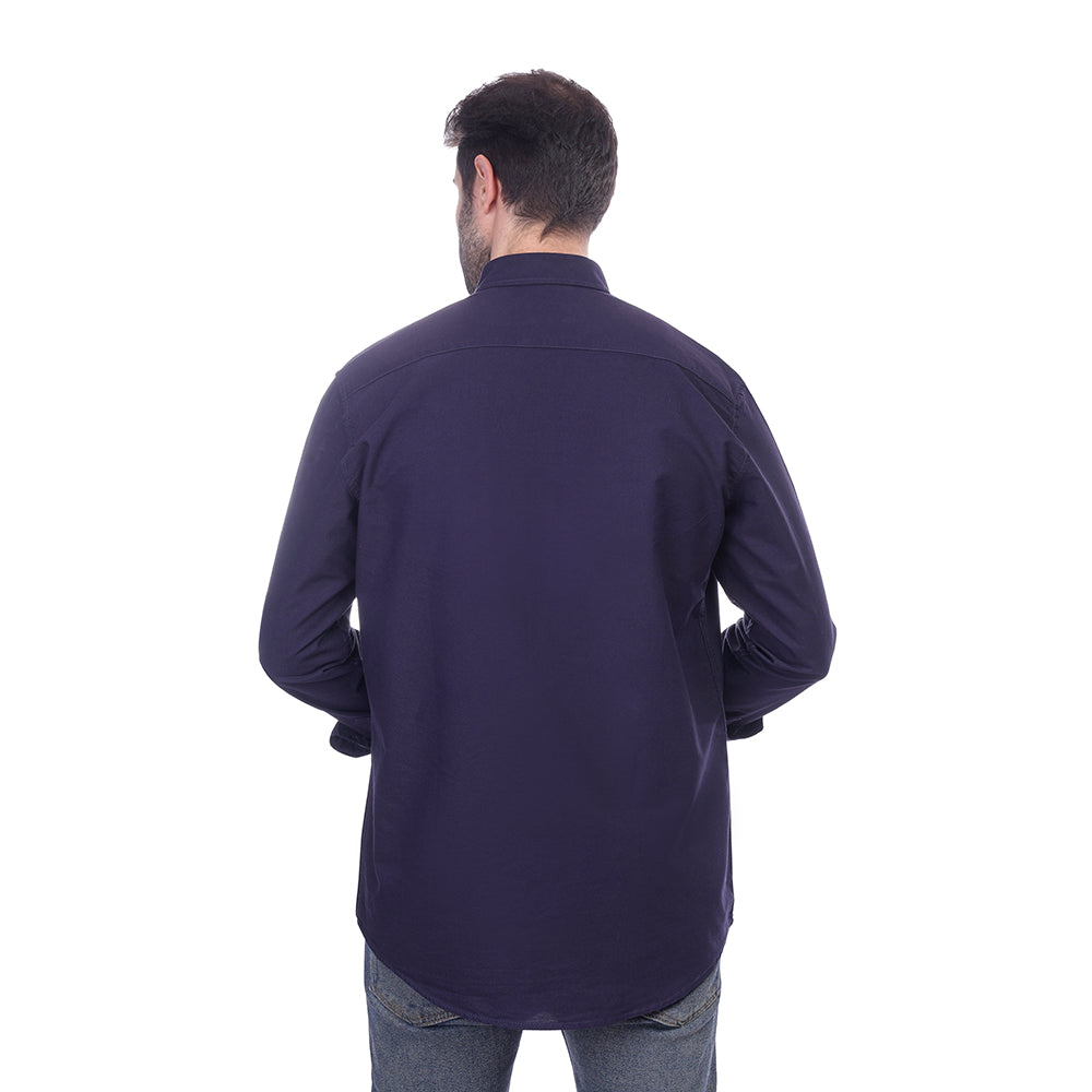 Coup Men Solid Shirt With Long Sleeves And Pocket Detail