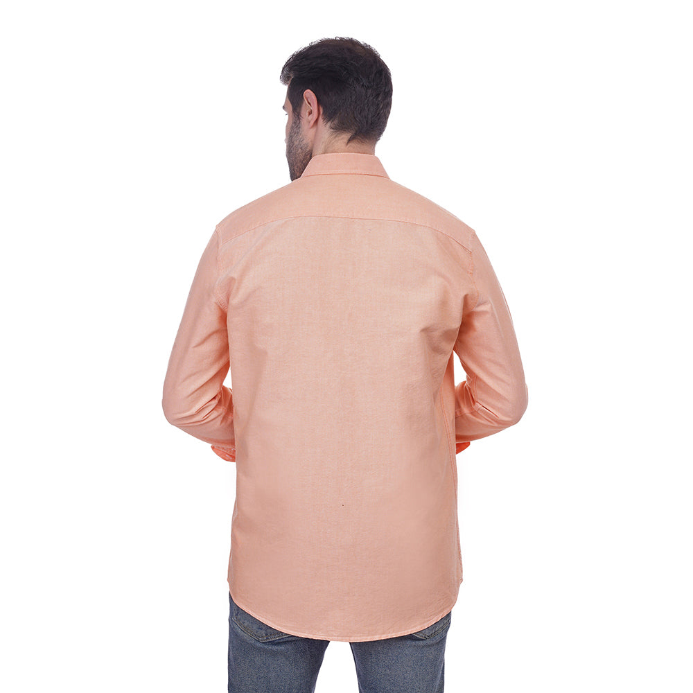 Coup Men Solid Shirt With Long Sleeves And Pocket Detail