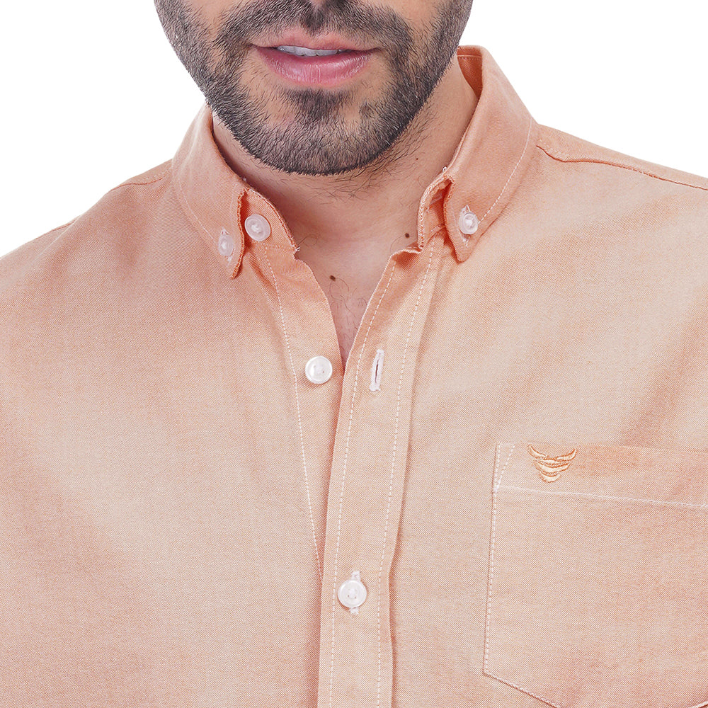 Coup Men Solid Shirt With Long Sleeves And Pocket Detail