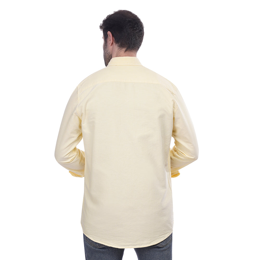 Coup Men Solid Shirt With Long Sleeves And Pocket Detail