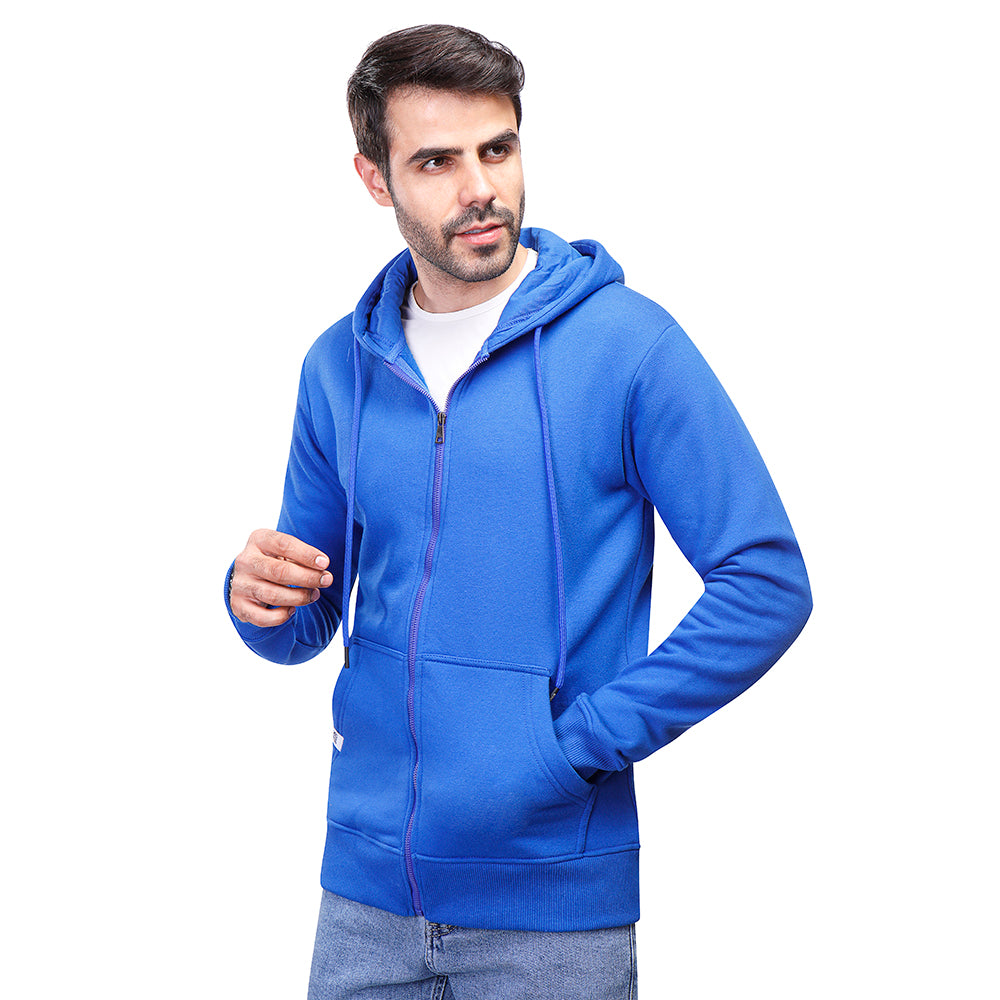 Coup Men Plain Sweat-Shirt With Zipper Closure