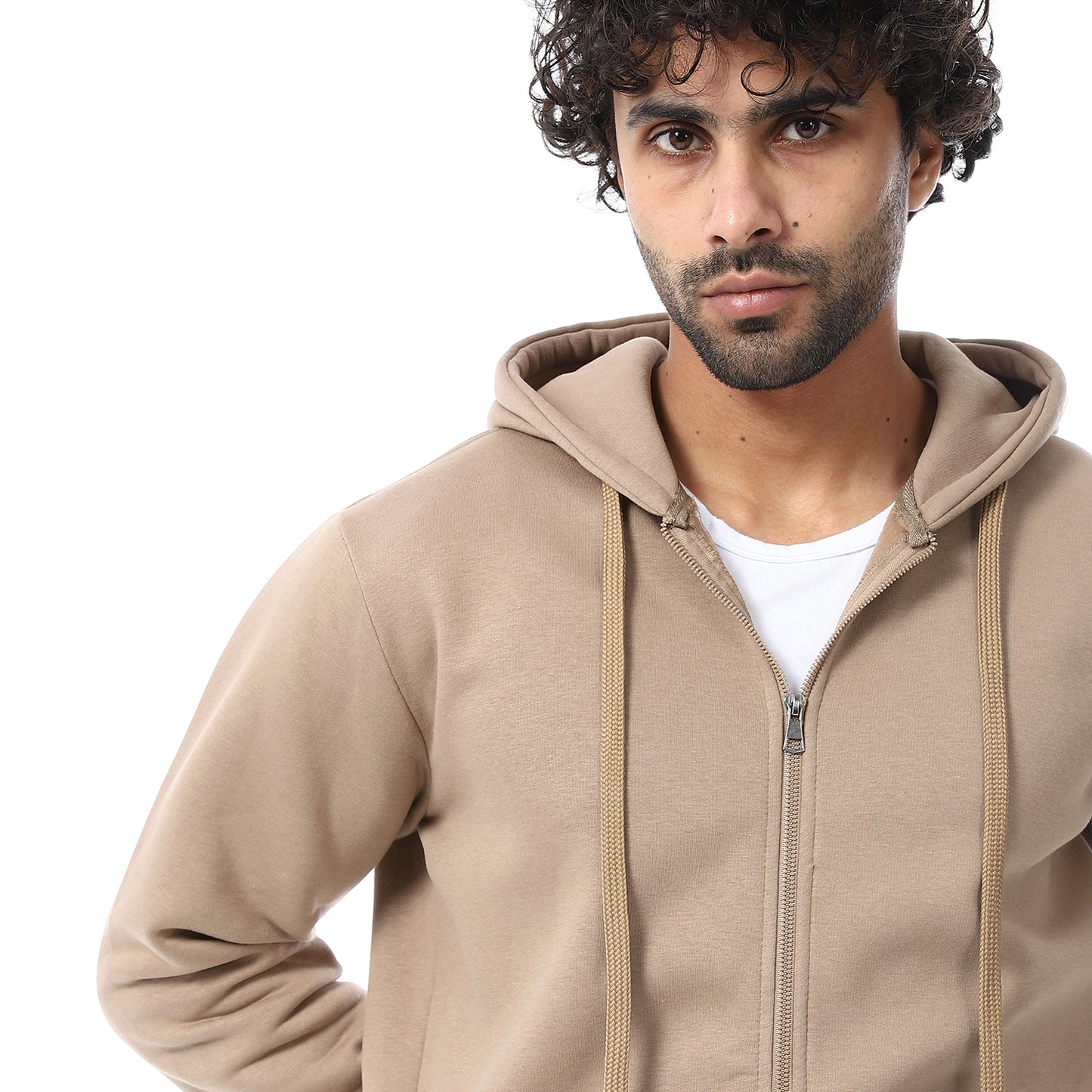 Coup Men Plain Sweat-Shirt With Zipper Closure
