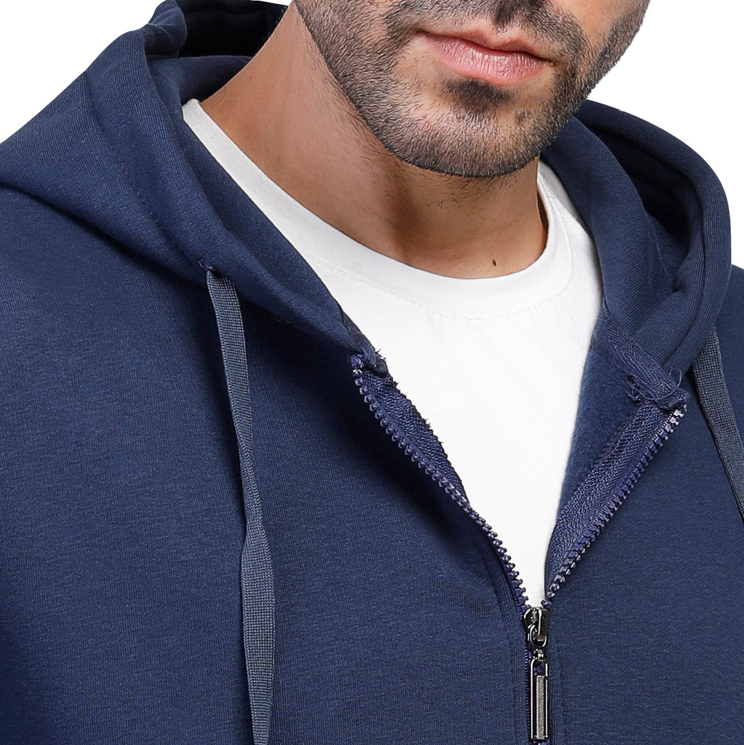 Coup Men Plain Sweat-Shirt With Zipper Closure